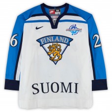Jere Lehtinen Team Finland Fanatics Authentic Game-Used #26 White Nike Jersey from the 2004 World Cup of Hockey