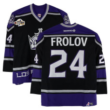 Джерси Alexander Frolov Los Angeles Kings Fanatics Authentic Game-Used #24 Black KOHO from the 2003 NHL YoungStars Game