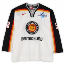 Lasse Kopitz Team Germany Fanatics Authentic Game-Used #58 White Nike Jersey from the 2004 World Cup of Hockey