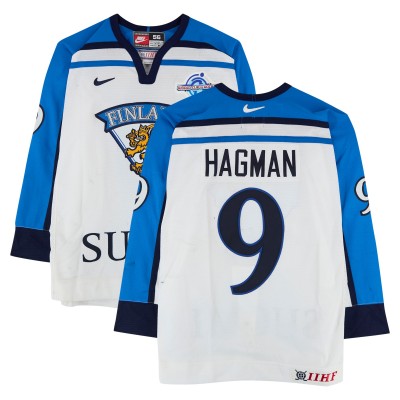 Niklas Hagman Team Finland Fanatics Authentic Game-Used #9 White Nike Jersey from the 2004 World Cup of Hockey