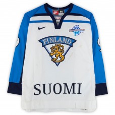 Niklas Hagman Team Finland Fanatics Authentic Game-Used #9 White Nike Jersey from the 2004 World Cup of Hockey