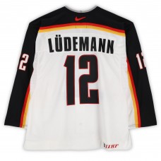Mirko Ludemann Team Germany Fanatics Authentic Game-Used #12 White Nike Jersey from the 2004 World Cup of Hockey