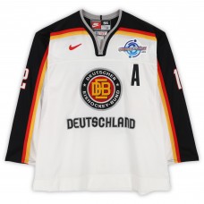 Mirko Ludemann Team Germany Fanatics Authentic Game-Used #12 White Nike Jersey from the 2004 World Cup of Hockey