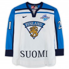 Ville Nieminen Team Finland Fanatics Authentic Game-Used #21 White Nike Jersey from the 2004 World Cup of Hockey