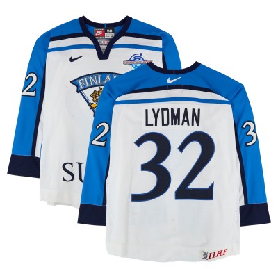 Toni Lydman Team Finland Fanatics Authentic Game-Used #32 White Nike Jersey from the 2004 World Cup of Hockey