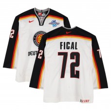 Petr Fical Team Germany Fanatics Authentic Game-Used #72 White Nike Jersey from the 2004 World Cup of Hockey