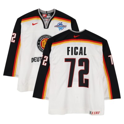 Petr Fical Team Germany Fanatics Authentic Game-Used #72 White Nike Jersey from the 2004 World Cup of Hockey