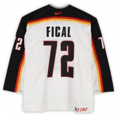 Petr Fical Team Germany Fanatics Authentic Game-Used #72 White Nike Jersey from the 2004 World Cup of Hockey
