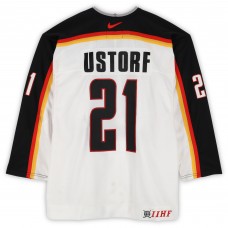 Stefan Ustorf Team Germany Fanatics Authentic Game-Used #21 White Nike Jersey from the 2004 World Cup of Hockey