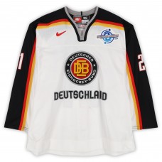 Stefan Ustorf Team Germany Fanatics Authentic Game-Used #21 White Nike Jersey from the 2004 World Cup of Hockey