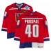 Václav Prospal Team Czech Republic Fanatics Authentic Game-Used #40 Red Nike Jersey from the 2004 World Cup of Hockey Václav Prospal Team Czech Republic Fanatics Authentic Game-Used #40 Red Nike Jersey from the 2004 World Cup of Hockey