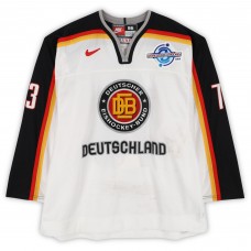 Tino Boos Team Germany Fanatics Authentic Game-Used #73 White Nike Jersey from the 2004 World Cup of Hockey