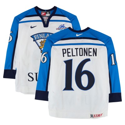 Ville Peltonen Team Finland Fanatics Authentic Game-Used #16 White Nike Jersey from the 2004 World Cup of Hockey