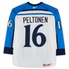 Ville Peltonen Team Finland Fanatics Authentic Game-Used #16 White Nike Jersey from the 2004 World Cup of Hockey