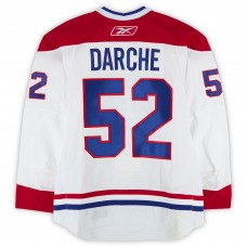 Mathieu Darche Montreal Canadiens Fanatics Authentic Player-Issued #52 White Reebok Jersey vs. Calgary Flames on February 20, 2011 - NHL Heritage Classic