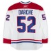 Mathieu Darche Montreal Canadiens Fanatics Authentic Player-Issued #52 White Reebok Jersey vs. Calgary Flames on February 20, 2011 - NHL Heritage Classic