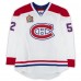 Mathieu Darche Montreal Canadiens Fanatics Authentic Player-Issued #52 White Reebok Jersey vs. Calgary Flames on February 20, 2011 - NHL Heritage Classic