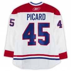 Alexandre Picard Montreal Canadiens Fanatics Authentic Player-Issued #45 White Reebok Jersey vs. Calgary Flames on February 20, 2011 - NHL Heritage Classic
