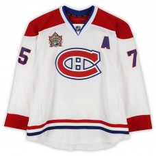 Hal Gill Montreal Canadiens Fanatics Authentic Practice-Used #75 White Reebok Jersey vs. Calgary Flames on February 20, 2011 - NHL Heritage Classic - Worn During Warm-Ups