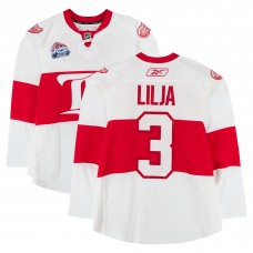 Andreas Lilja Detroit Red Wings Fanatics Authentic Practice-Used #3 White Reebok Jersey vs. Chicago Blackhawks on January 1, 2009 - NHL Winter Classic - Worn During Warm-Ups Andreas Lilja Detroit Red Wings Fanatics Authentic Practice-Used #3 White Reebok Jersey vs. Chicago Blackhawks on January 1, 2009 - NHL Winter Classic - Worn During Warm-Ups