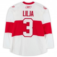 Andreas Lilja Detroit Red Wings Fanatics Authentic Practice-Used #3 White Reebok Jersey vs. Chicago Blackhawks on January 1, 2009 - NHL Winter Classic - Worn During Warm-Ups Andreas Lilja Detroit Red Wings Fanatics Authentic Practice-Used #3 White Reebok Jersey vs. Chicago Blackhawks on January 1, 2009 - NHL Winter Classic - Worn During Warm-Ups