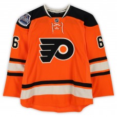 Andreas Lilja Philadelphia Flyers Fanatics Authentic Practice-Used #6 Orange Reebok Jersey vs. New York Rangers on January 2, 2012 - NHL Winter Classic - Worn During Warm-Ups