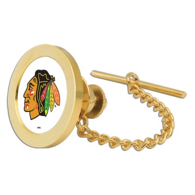 Chicago Blackhawks Gold Tie Tack Lapel Pin