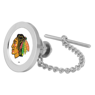 Chicago Blackhawks Silver Tie Tack Lapel Pin