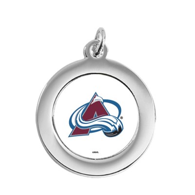 Colorado Avalanche Silver Pendant