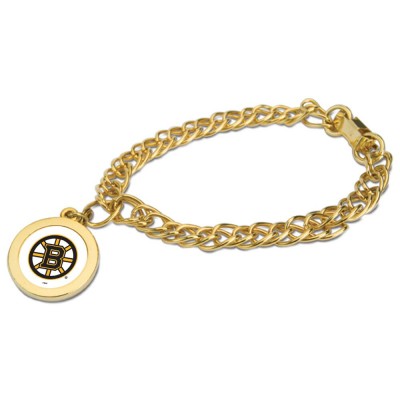 Boston Bruins Gold Charm Bracelet