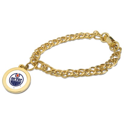Edmonton Oilers Gold Charm Bracelet