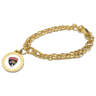 Florida Panthers Gold Charm Bracelet