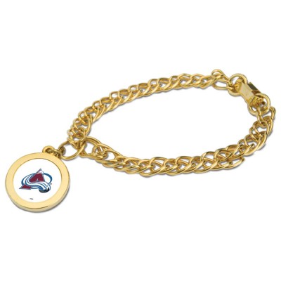 Colorado Avalanche Gold Charm Bracelet