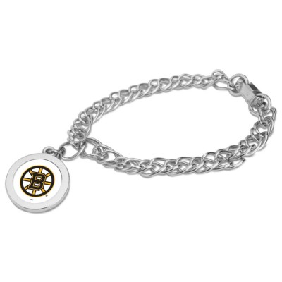 Boston Bruins Silver Charm Bracelet