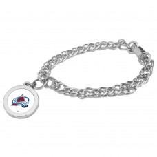 Colorado Avalanche Silver Charm Bracelet