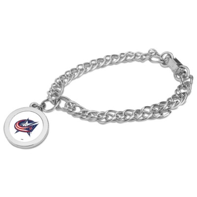 Columbus Blue Jackets Silver Charm Bracelet