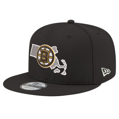 Бейсболка Boston Bruins New Era Black State Pride 9FIFTY