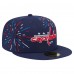 Бейсболка Washington Capitals New Era Navy Americana Fireworks 59FIFTY