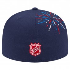 Бейсболка Washington Capitals New Era Navy Americana Fireworks 59FIFTY Бейсболка Washington Capitals New Era Navy Americana Fireworks 59FIFTY