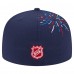 Бейсболка Washington Capitals New Era Navy Americana Fireworks 59FIFTY