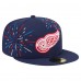 Бейсболка Detroit Red Wings New Era Navy Americana Fireworks 59FIFTY