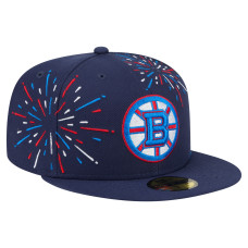 Бейсболка Boston Bruins New Era Navy Americana Fireworks 59FIFTY