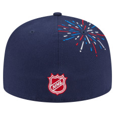 Бейсболка Boston Bruins New Era Navy Americana Fireworks 59FIFTY