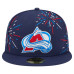 Бейсболка Colorado Avalanche New Era Navy Americana Fireworks 59FIFTY