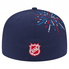 Бейсболка Philadelphia Flyers New Era Navy Americana Fireworks 59FIFTY