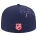 Бейсболка Philadelphia Flyers New Era Navy Americana Fireworks 59FIFTY