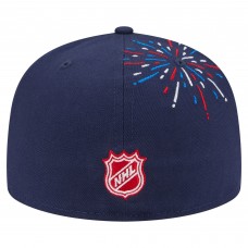 Бейсболка Pittsburgh Penguins New Era Navy Americana Fireworks 59FIFTY