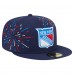 Бейсболка New York Rangers New Era Navy Americana Fireworks 59FIFTY