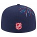 Бейсболка New York Rangers New Era Navy Americana Fireworks 59FIFTY