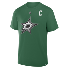 Dallas Stars Jamie Benn Fanatics Kelly Green Captain Authentic Stack Name & Number T-Shirt